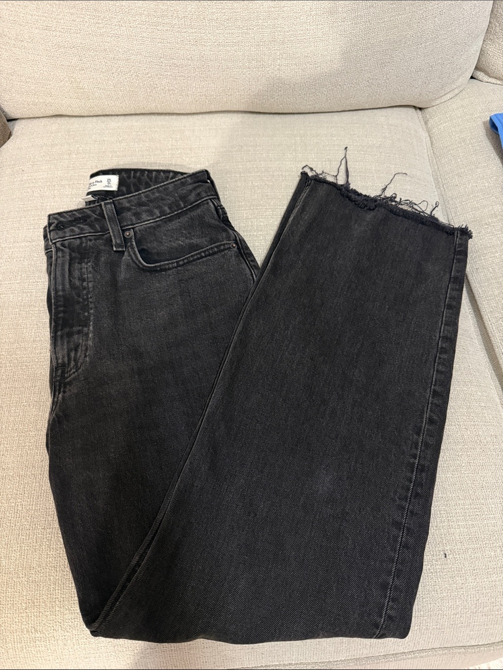 Women Black Washed 90’s relaxed jeans high rise